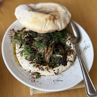 Oyster Mushroom Hummus-you literally HAVE to get this!