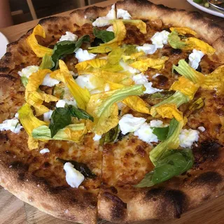 Squash Blossom Pizza