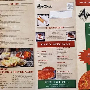 Menu Side 1
