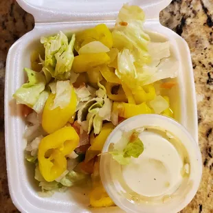 Side Salad - Minus The Black Olives!