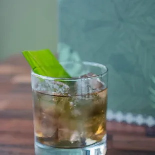 BLACK PANDAN OLD FASHIONED COCKTAIL