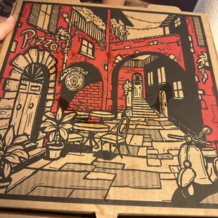 a pizza box