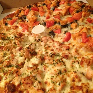 Chicken Alfredo Pizza