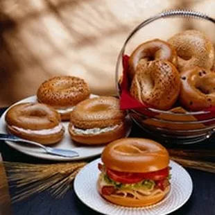 bagels and sandwiches