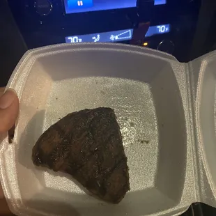 I tried to be a good customer and try the steak but it was terrible!