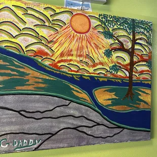 Local artist art  displays.