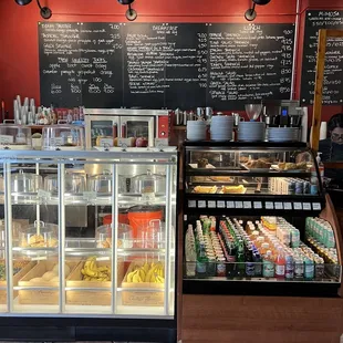 a view of the counter area