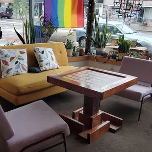 Cute little seating area! This is what it would look like if I had a coffee shop