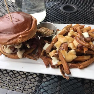 Pub burger with poutine fries. AMAZING!!!!