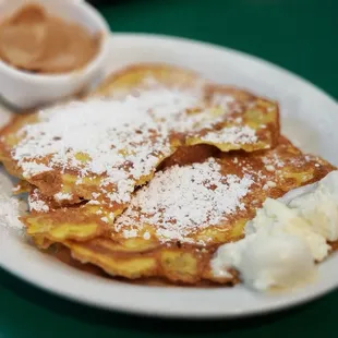 French Toast with a side of Peanut Butter (YES!)