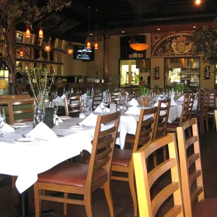 dining room on Sunday morning