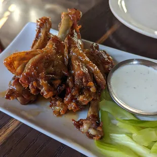 Maple chili duck wings, yummmmm!