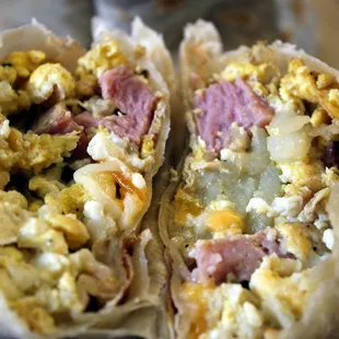 Islander breakfast burrito $7.50