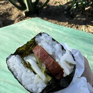 Before the first bite.