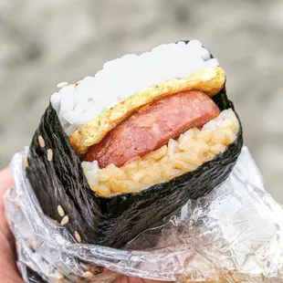 Spam Musubi with tamago
