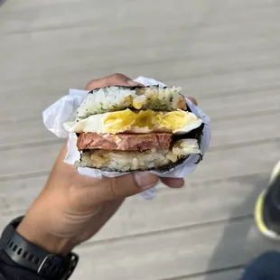 Over easy spam masubi
