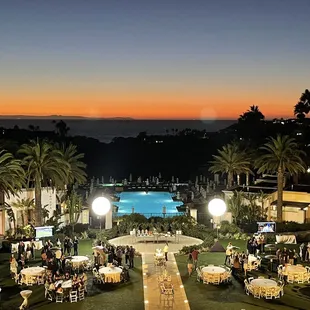 View from the restaurant