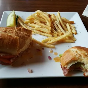 Friday Special. Italian sub and fries for $6. I thought it was pretty good.