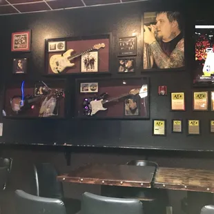 Wall memorabilia...tv&apos;s