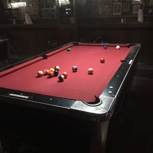 Playing pool, eating complimentary popcorn, and enjoying a pitcher... Average Joes makes for a great Friday night!