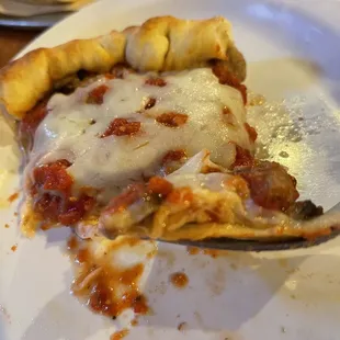 Aversanos calls this chicago style deep dish. I call it thin crust and soggy.