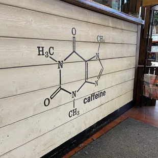 the structure of a caffeine