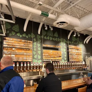 customers at the bar