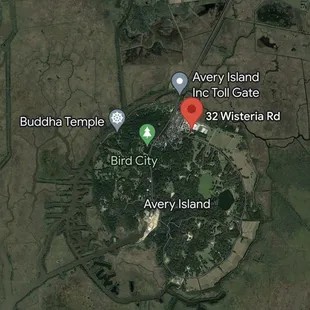 Salt dome aerial view