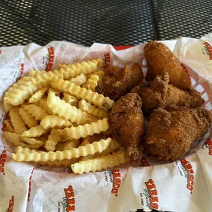 Chicken wings at the restaurant