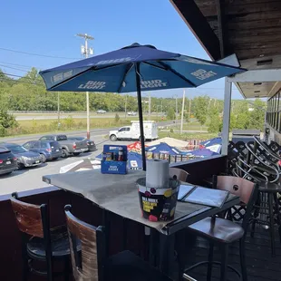 Upstairs patio