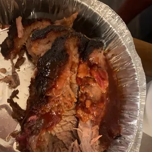 Beef brisket.