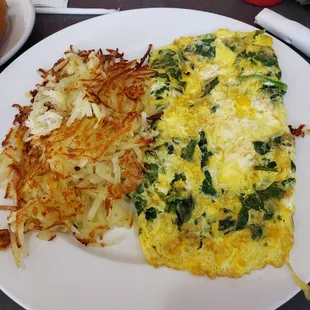 Spinach &amp; Feta omelet