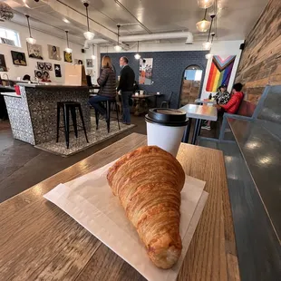 Croissant and Drip Coffee