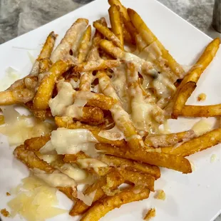 Garlic and parm fries - they use freshly shaved parm!