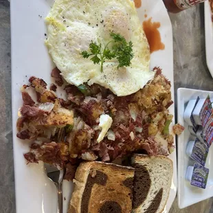 Corned beef hash was excellent! Great food, service and very clean restaurant. Highly recommend!