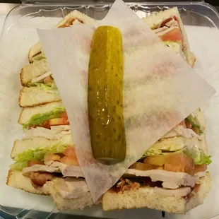 Our delicious Roast turkey &amp; Bacon Club Sandwich!!