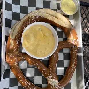 Pretzel with cheese