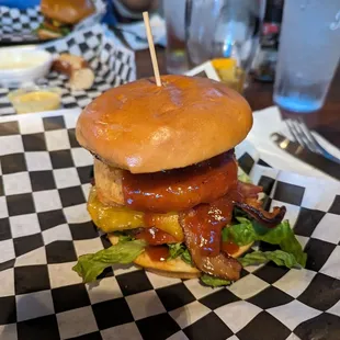 Bourbon burger