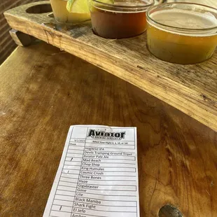 Beer flight