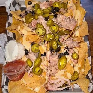 Aviator BBQ Pork Nachos