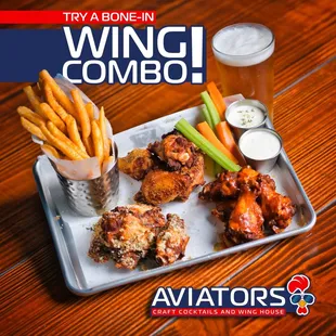 15 Piece Wings and Seasoned Fries