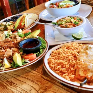 Baja Bowl Tacos de Papa Our Famous Avila Soup Chile Relleno Botana De Carnitas