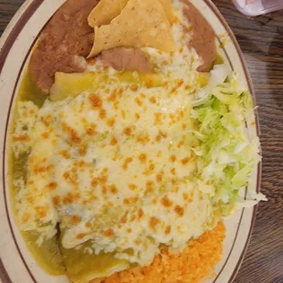 Cheese enchiladas
