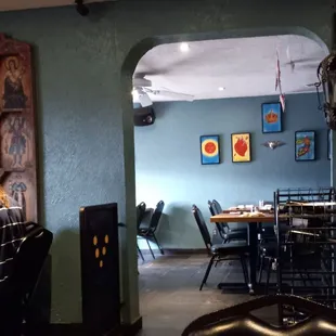 View of smaller front dining area