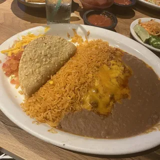 6. One cheese enchilada