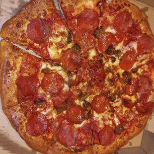 Sausage and pepperoni