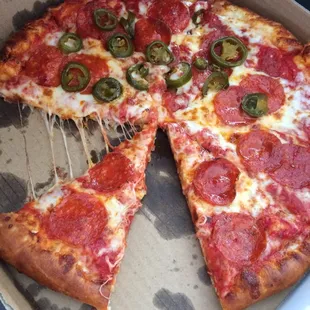 Half pep half jalapeño