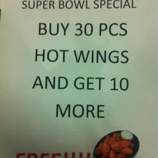 Super Bowl special