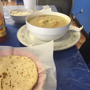 Sopa marinera de Avila's so goo conch clams shrimp and fish