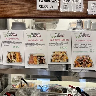 Authentic Latin dishes